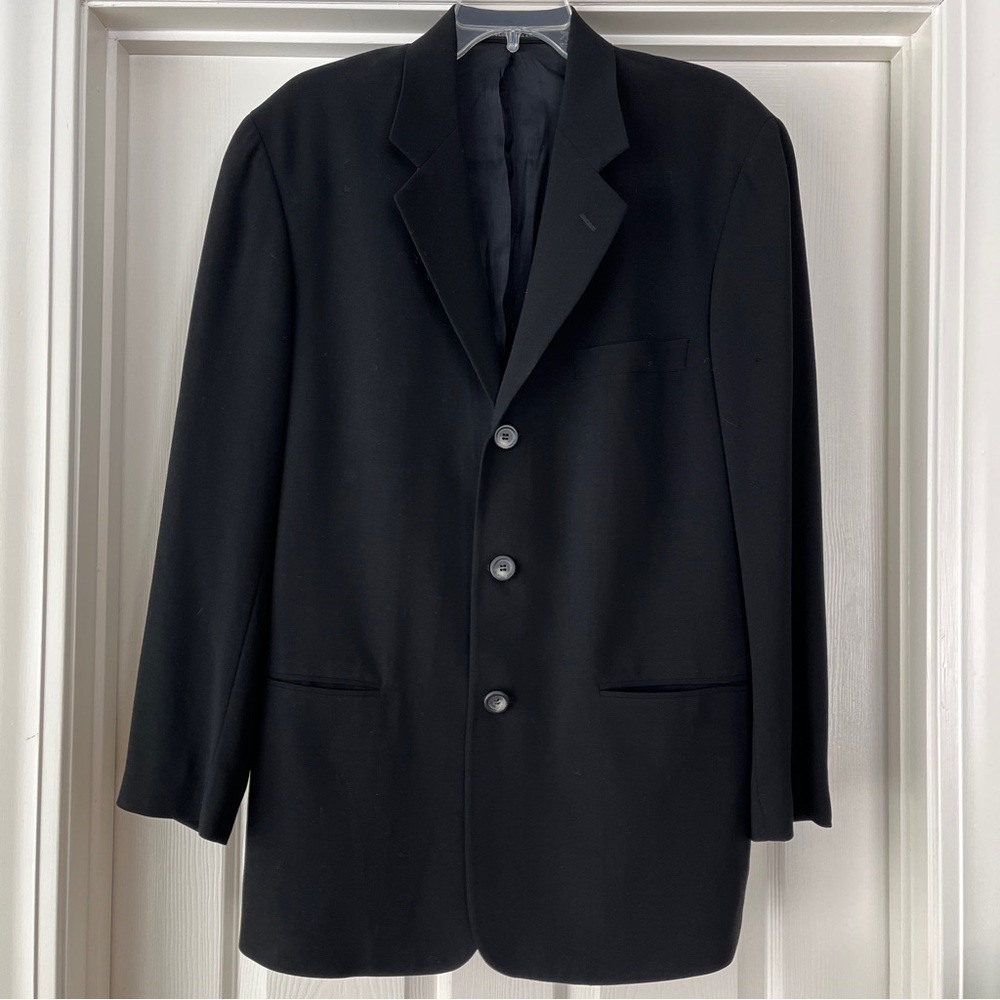 DKNY black wool blazer, 40R